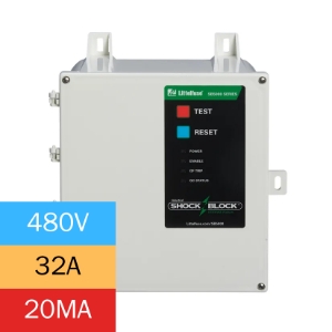 Littelfuse SB5032-201-0 SB5000 Series Industrial Shock-Block®, GF Trip 20 Fixed, 480 VAC, 32A