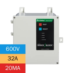 Littelfuse SB5032-301-0 SB5000 Series Industrial Shock-Block®, GF Trip 20 Fixed, 600 VAC, 32A