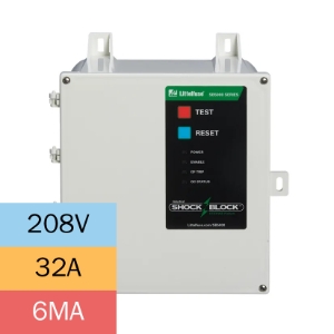 Littelfuse SB5032-021-0 SB5000 Industrial Shock-Block®, GF Trip 6 Fixed, 208 VAC, 32A